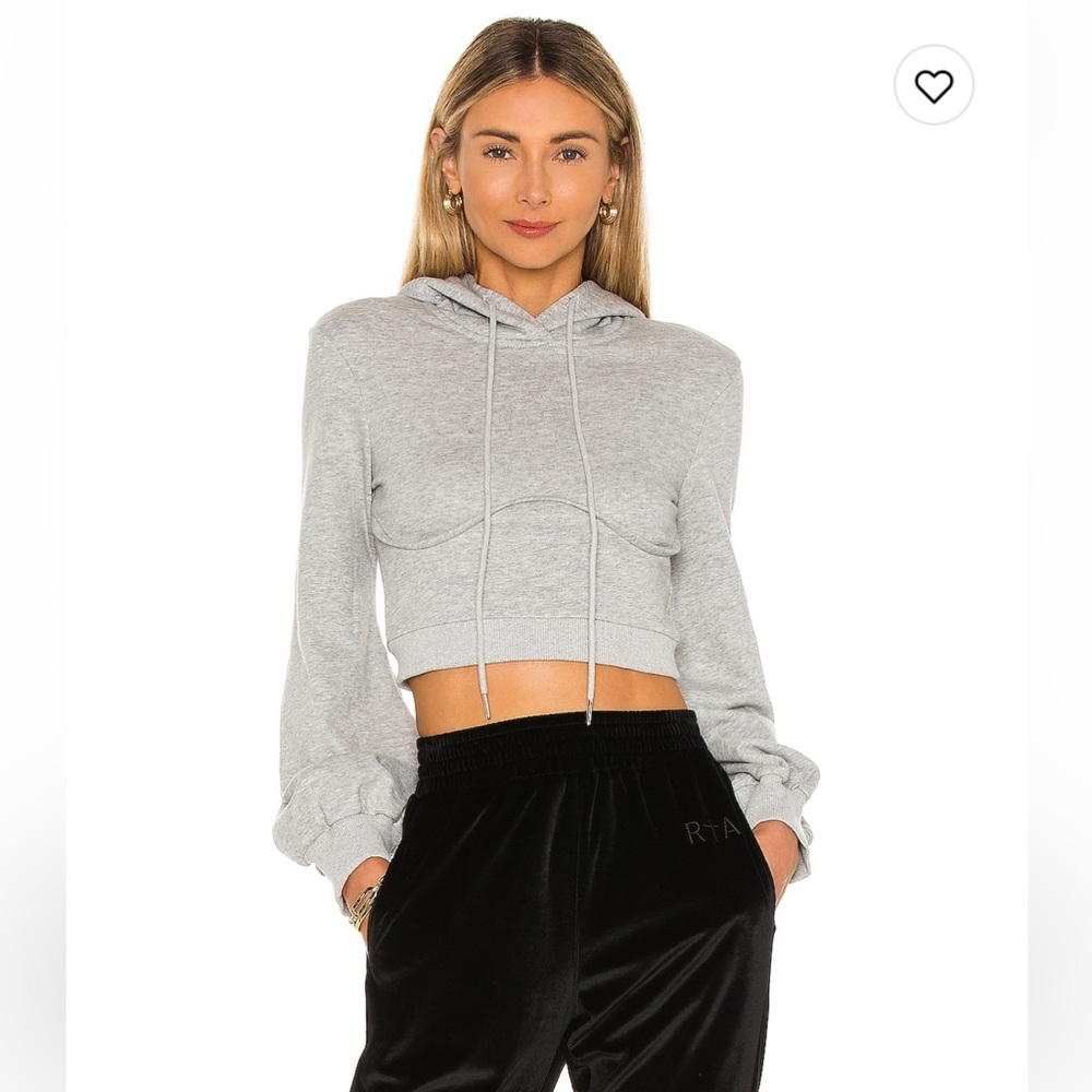 Superdown Christine Crop Hoodie